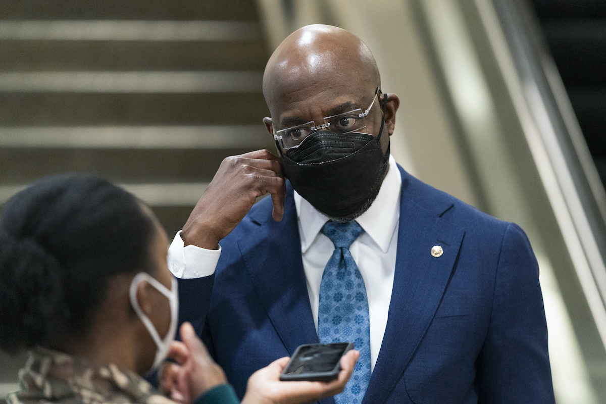 Warnock at the Capitol 2-10-21