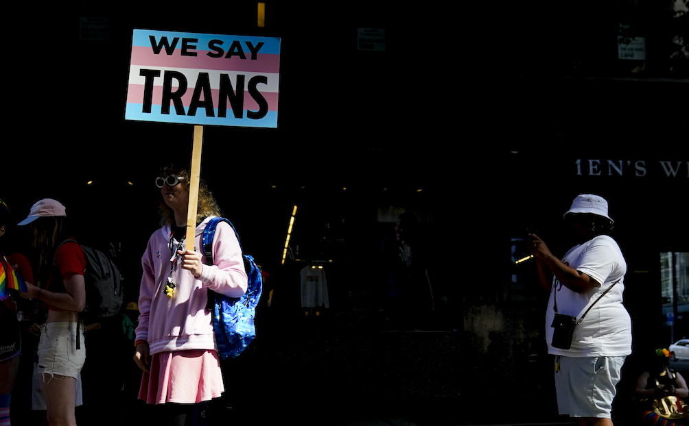Seattle trans pride sign 2