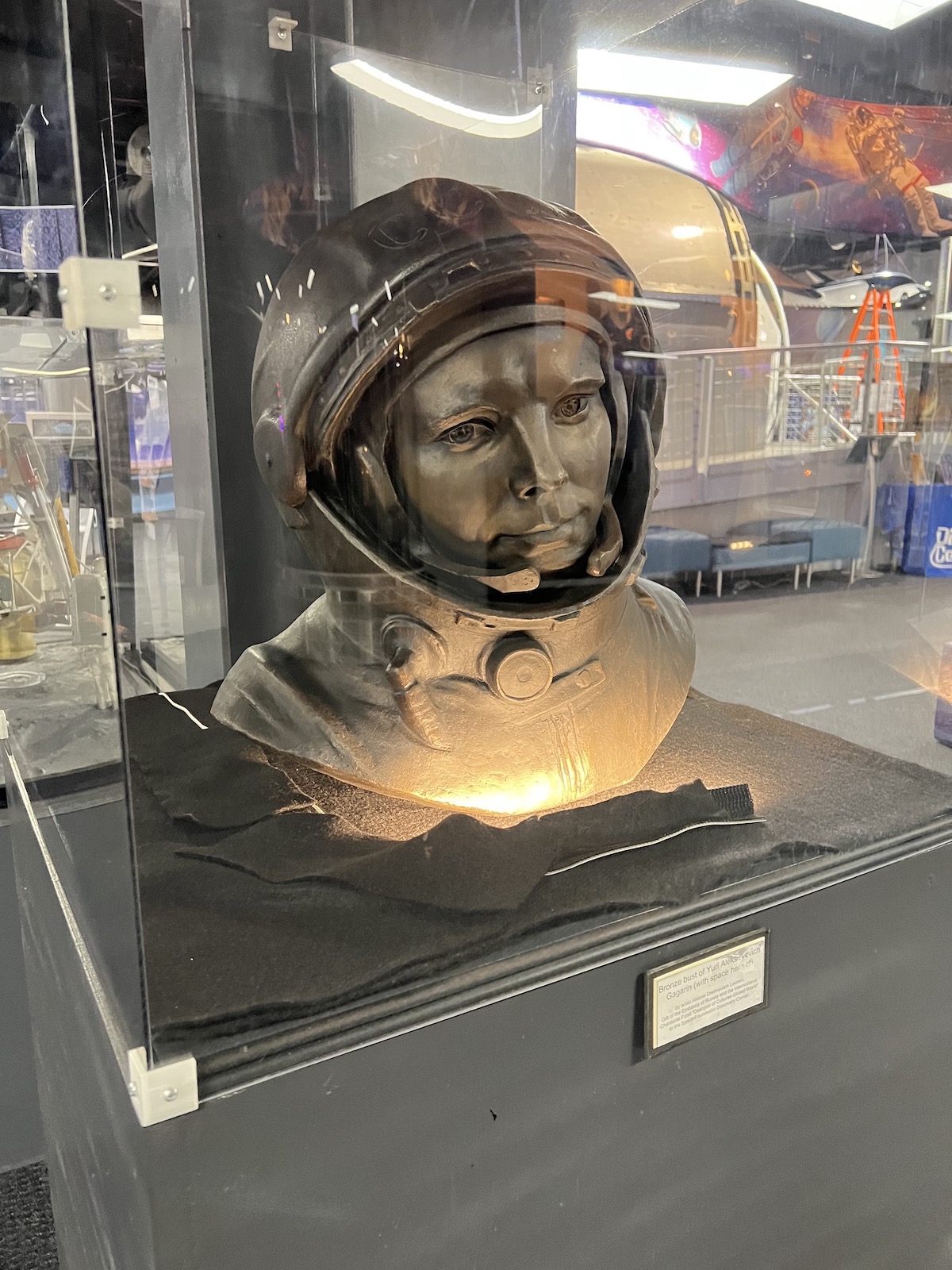 Yuri Gagarin bust at the Space Foundation in Colorado