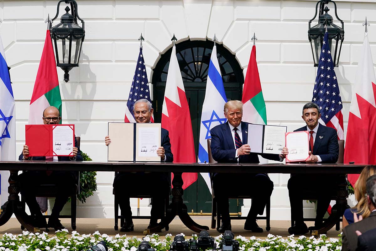 Abraham Accords signing at the White House, 9-15-2020