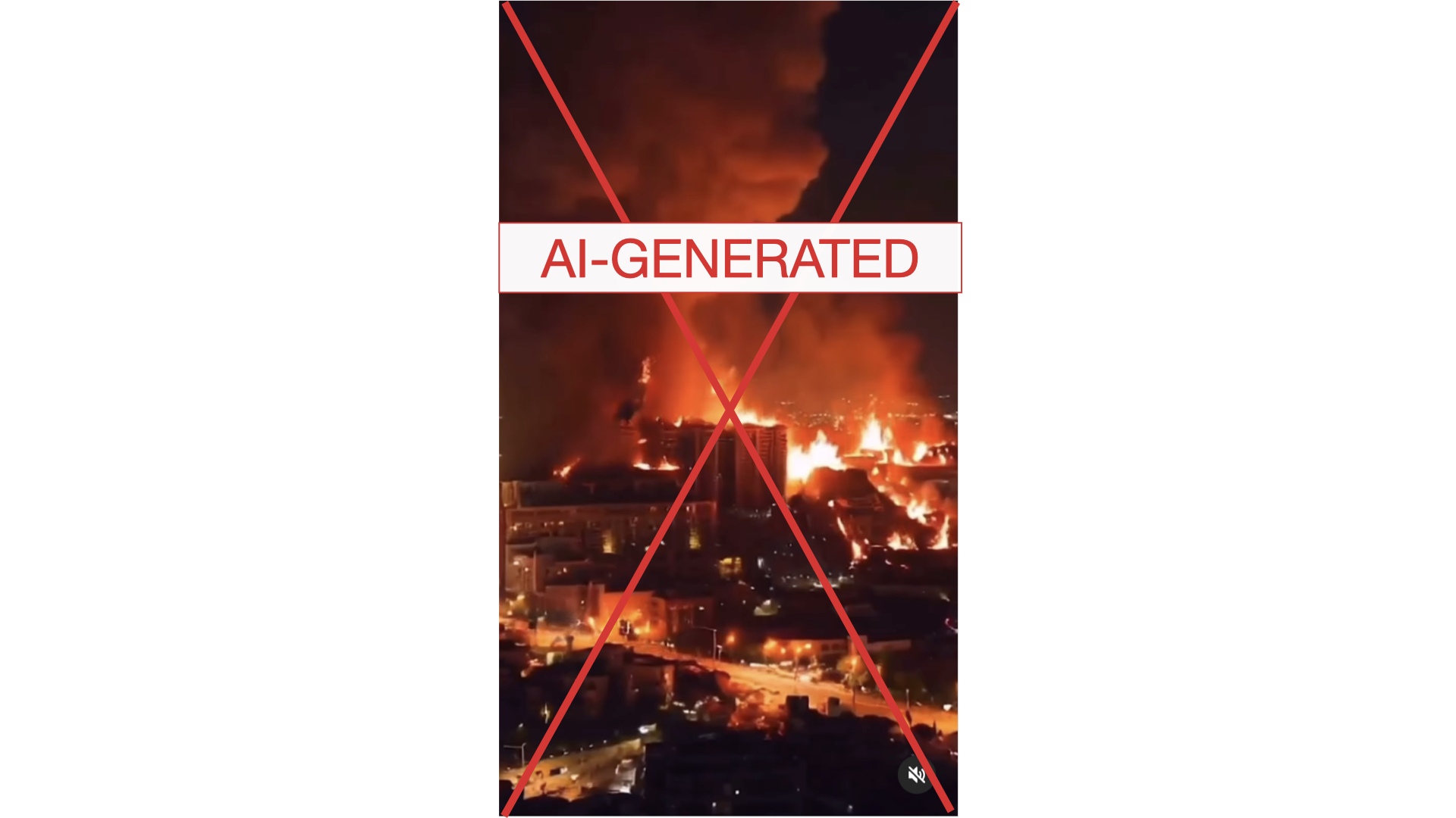 AI generated image Beirut fires, 10/06/24