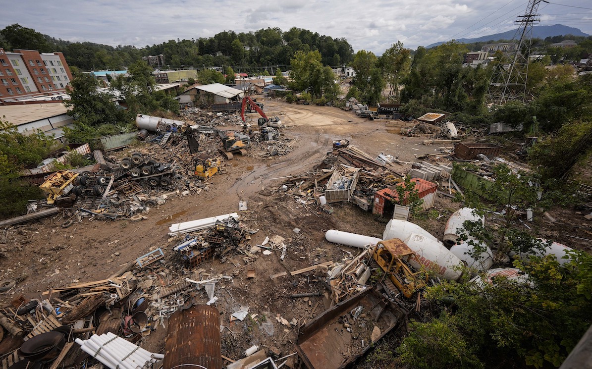 Asheville, N.C., after Hurricane Helene, 09-30-24