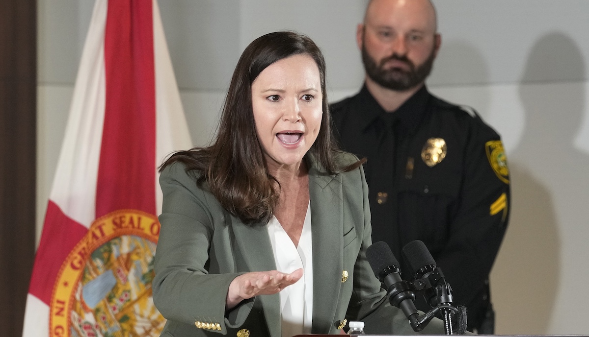 Florida Attorney General Ashley Moody speaks in Miami, 1-26-2023