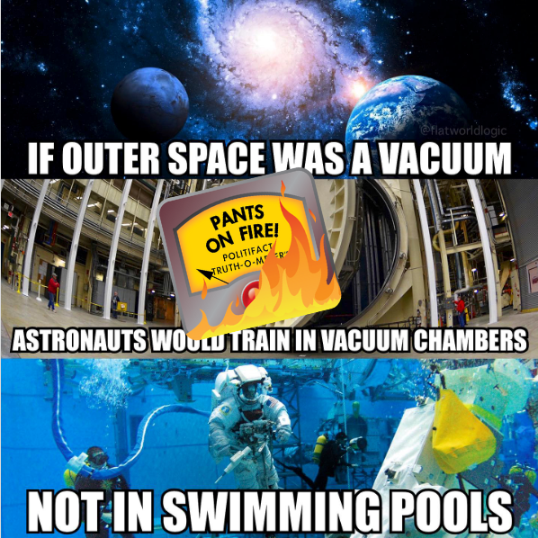 Astronaut vacuum training claim