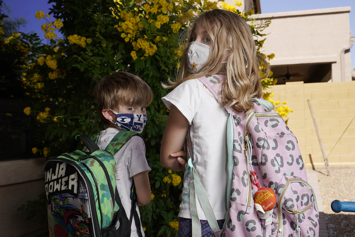 AZ students wearing masks in May 2021