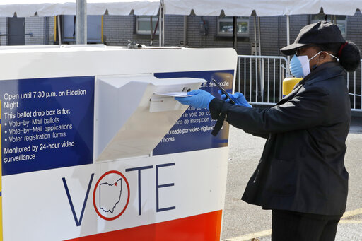 ballot drop box Ohio April 2020