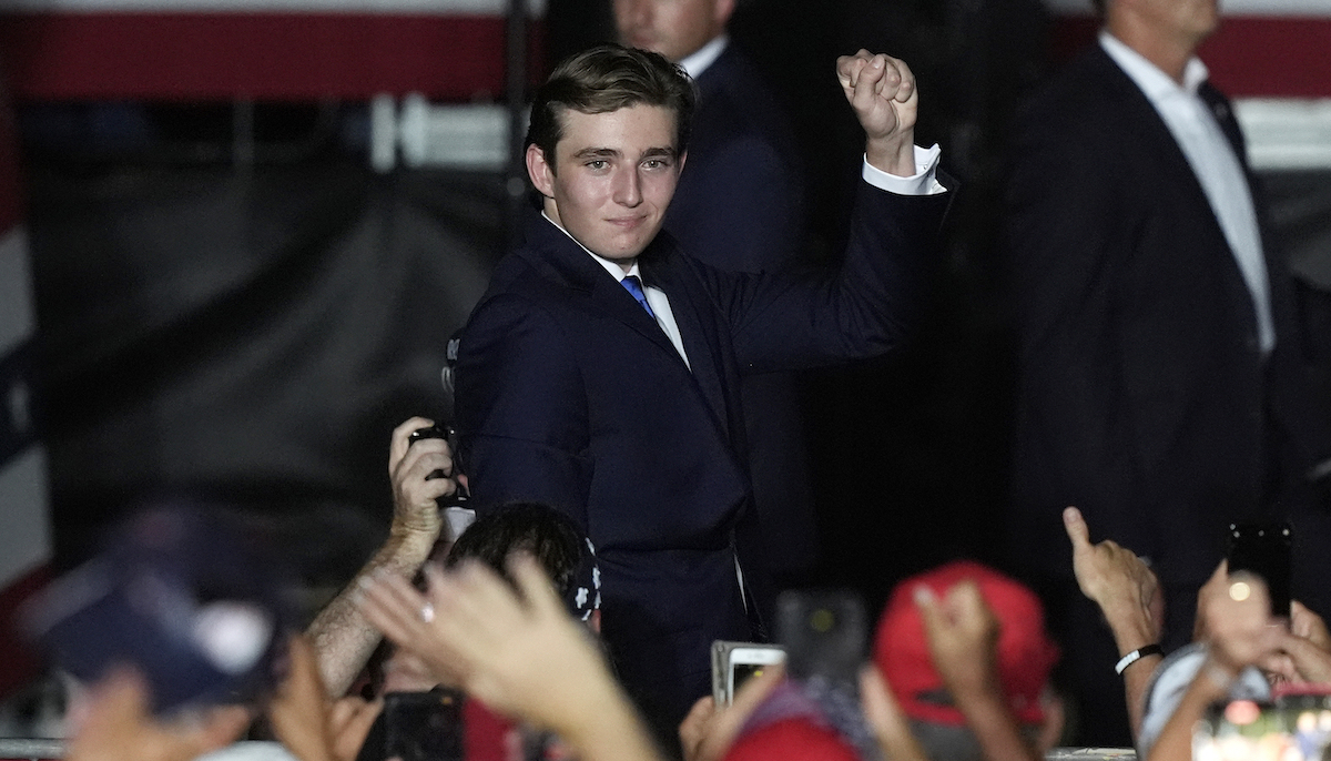 Barron Trump at Miami rally, 07-09-24
