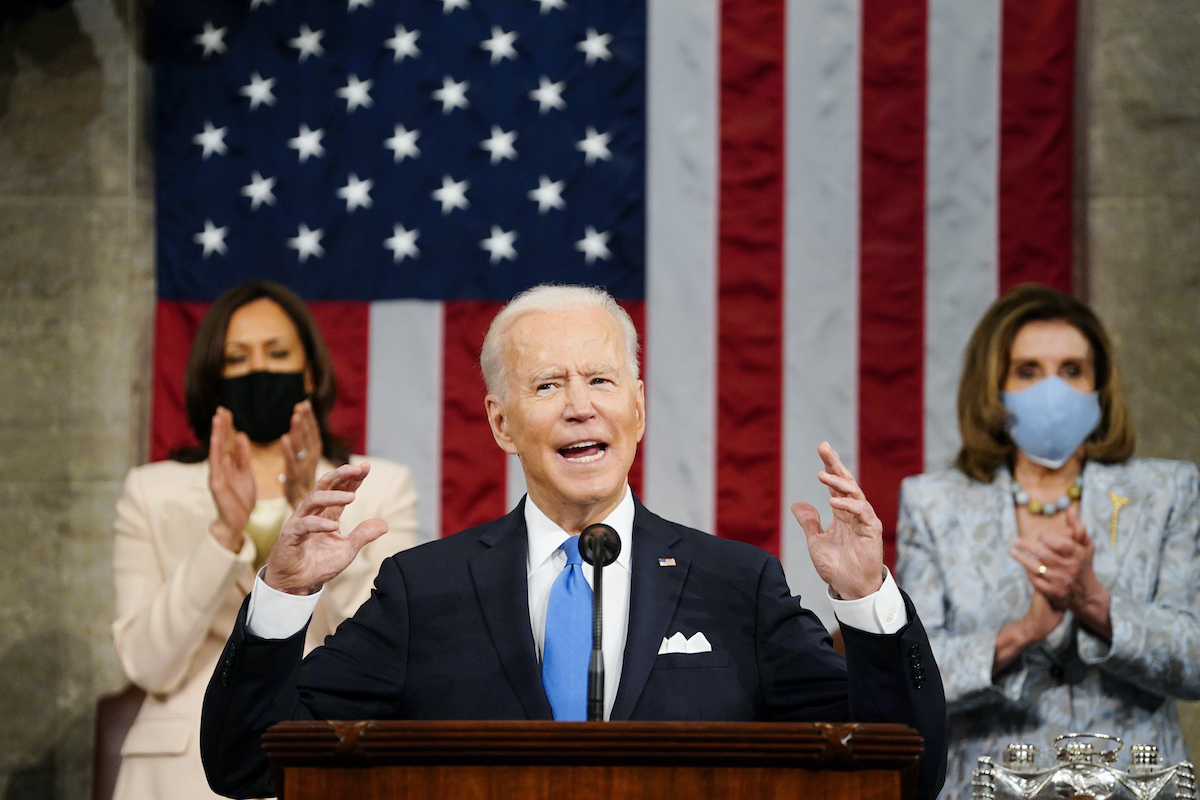 Joe Biden 100 Days Speech JointCongress - women clapping