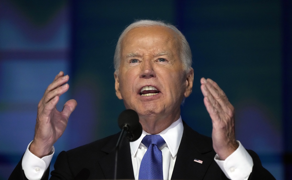 Joe Biden at the DNC in Chicago, 8-19-2024