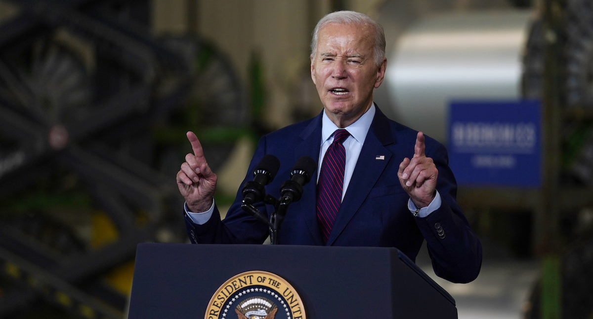 Joe BIden in Auburn, Maine, 7-28-2023