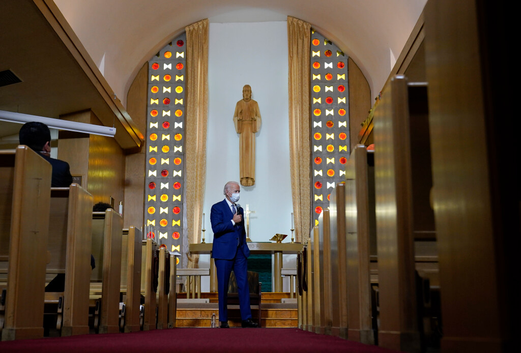biden kenosha church
