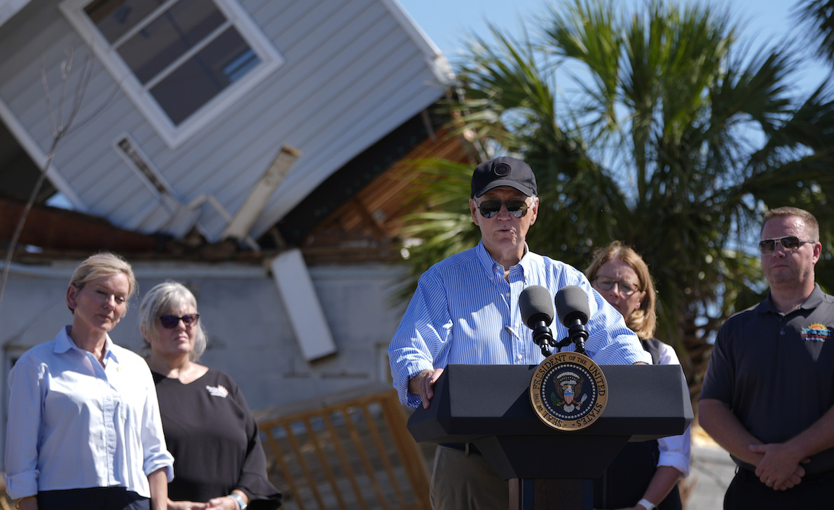 President Joe Biden in St. Pete Beach, Florida, 10-13-24