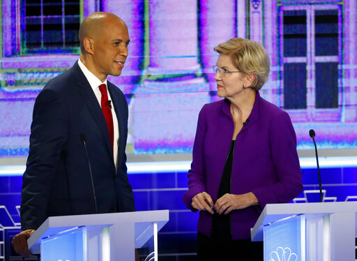Miami debate 1: Booker, Warren