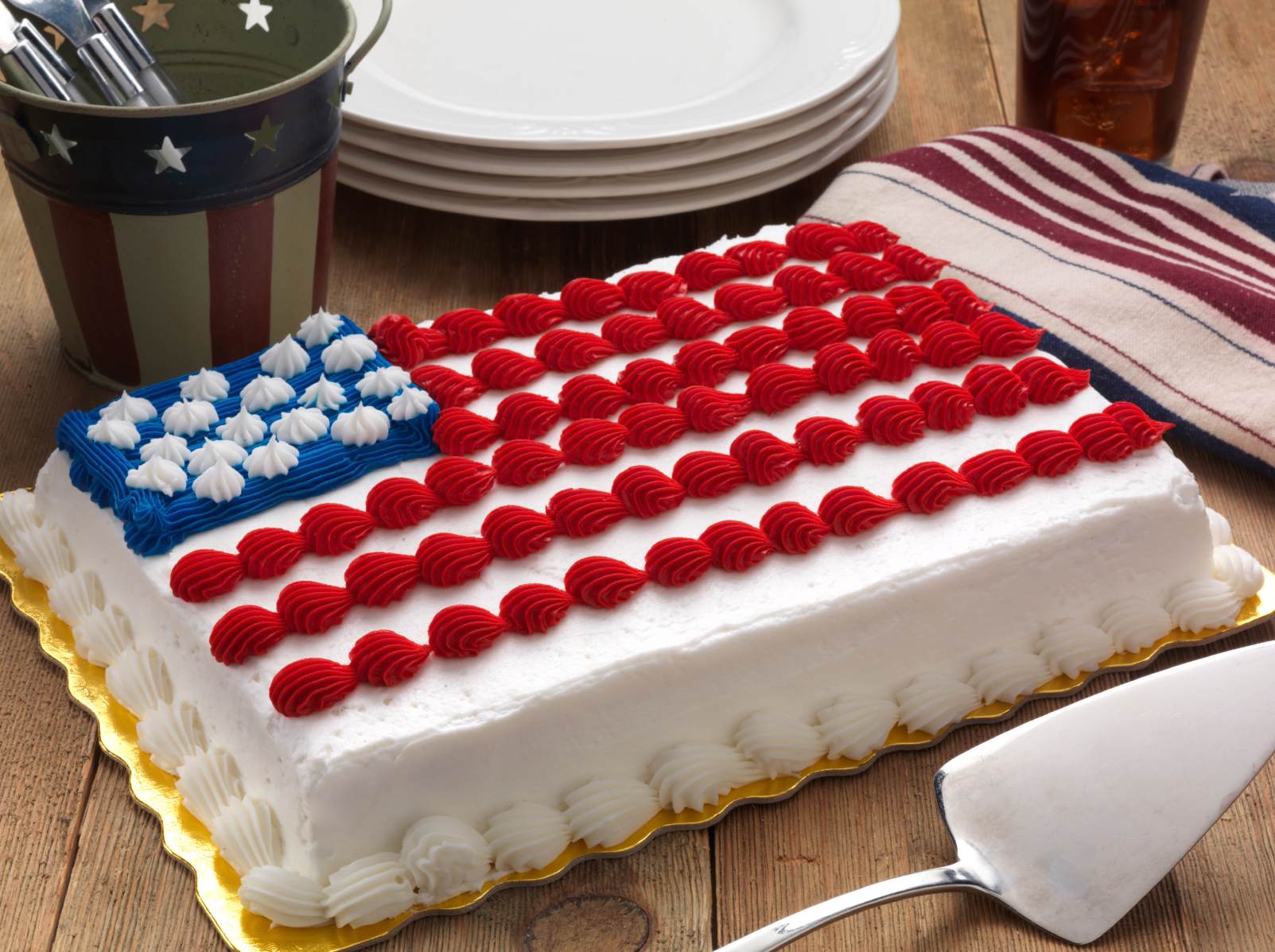 Flag cake