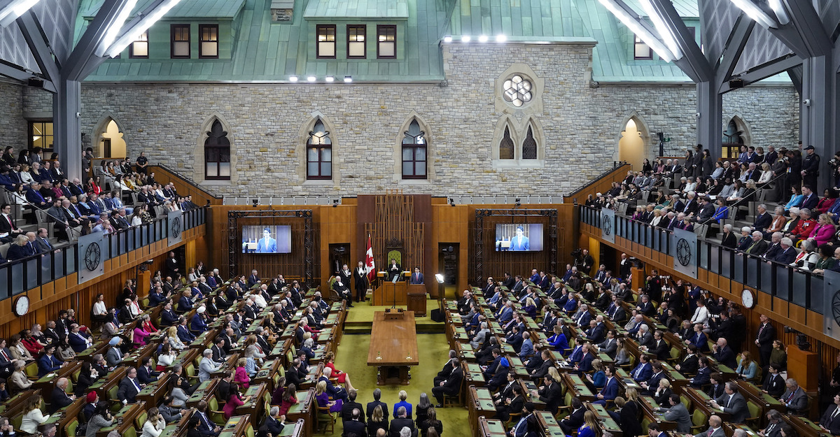 Prime Minister Justin Trudeau speaks to Canadian parliament in Ottawa, 3-24-2023