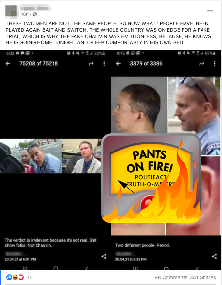 False flag Chauvin verdict art