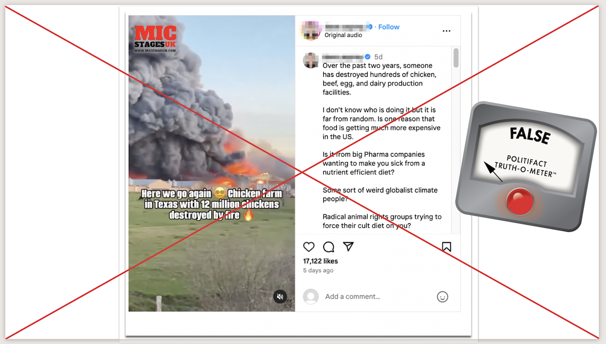 Chicken farm fire screenshot