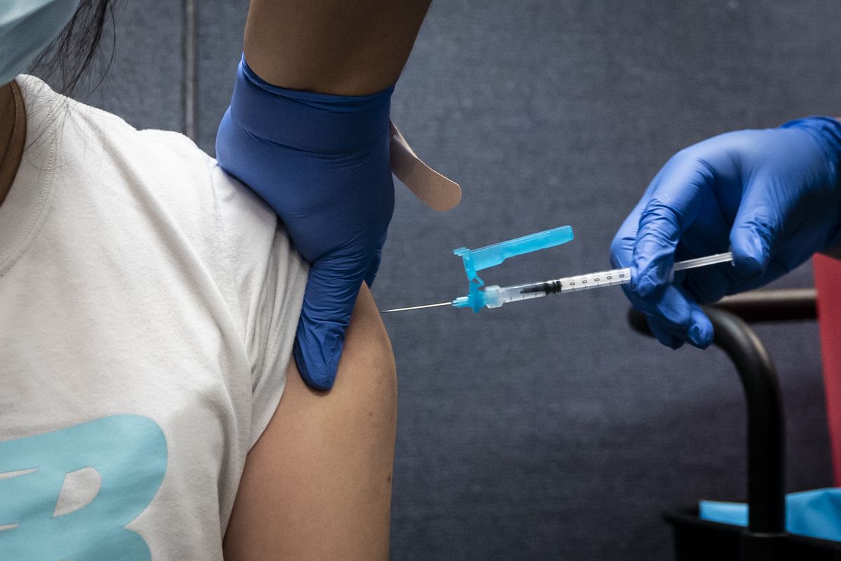 Chicago vaccine close-up