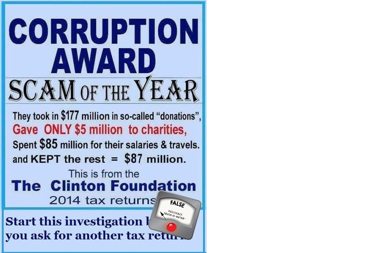 Clinton Foundation hoax