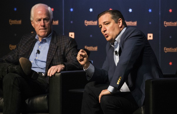 Ted Cruz with John Cornyn 9/17