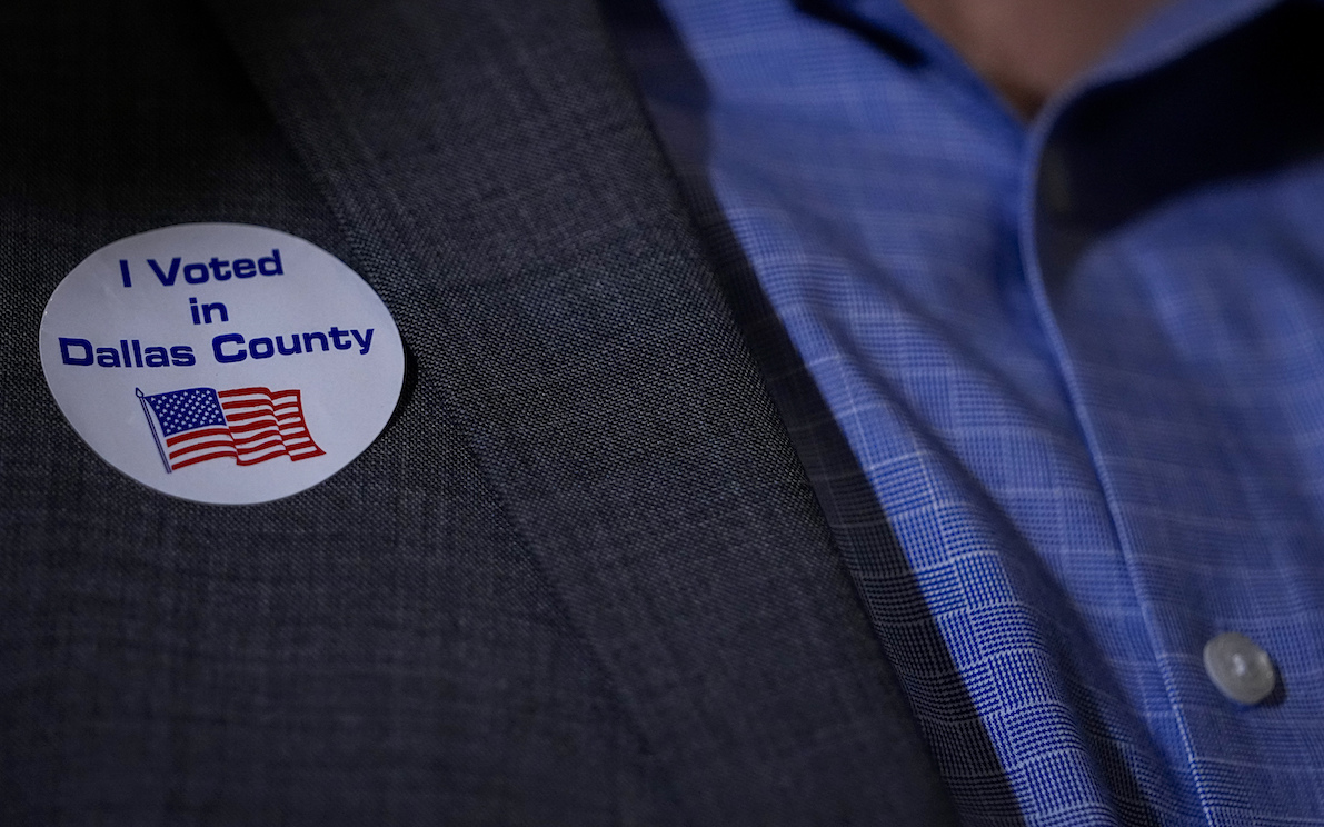 Dallas voter in March 2024