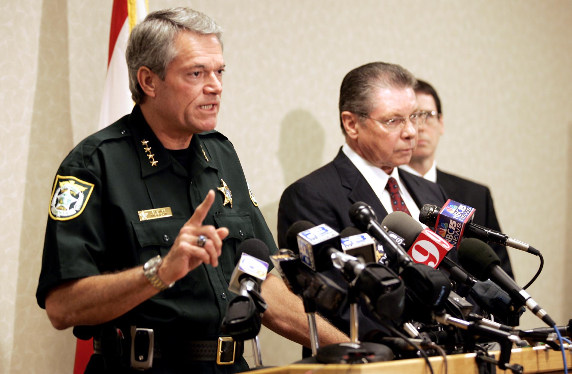 Escambia Sheriff David Morgan speaks in 2009.