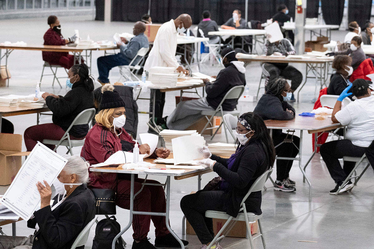 Dekalb County, Georgia, poll workers, 11-24-20