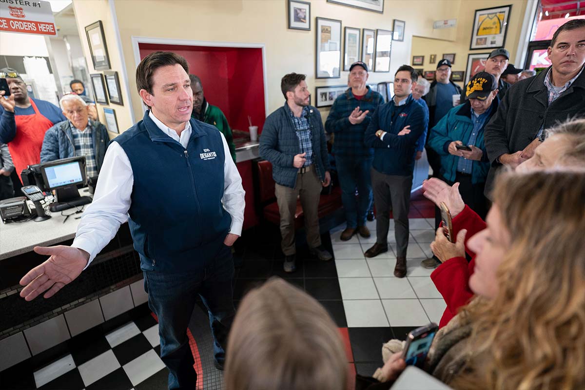 Ron DeSantis in Florence, S.C., 1-20-2024