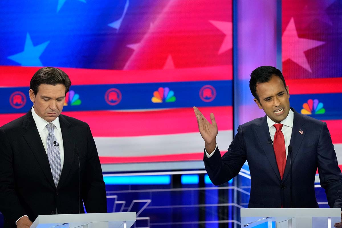 GOP debate, Vivek Ramaswamy and Ron DeSantis, 11-8-2023