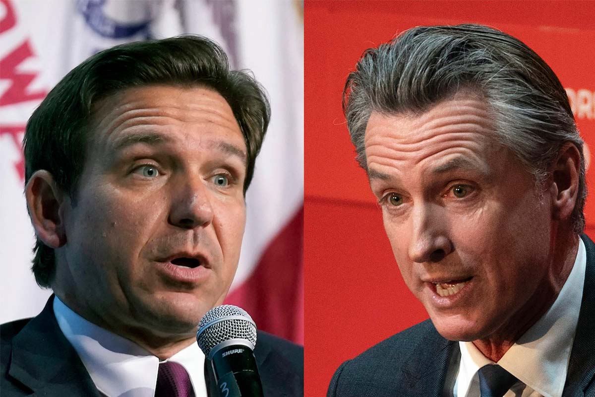 DeSantis-Newsom composite 2 for debate, 11-30-2023