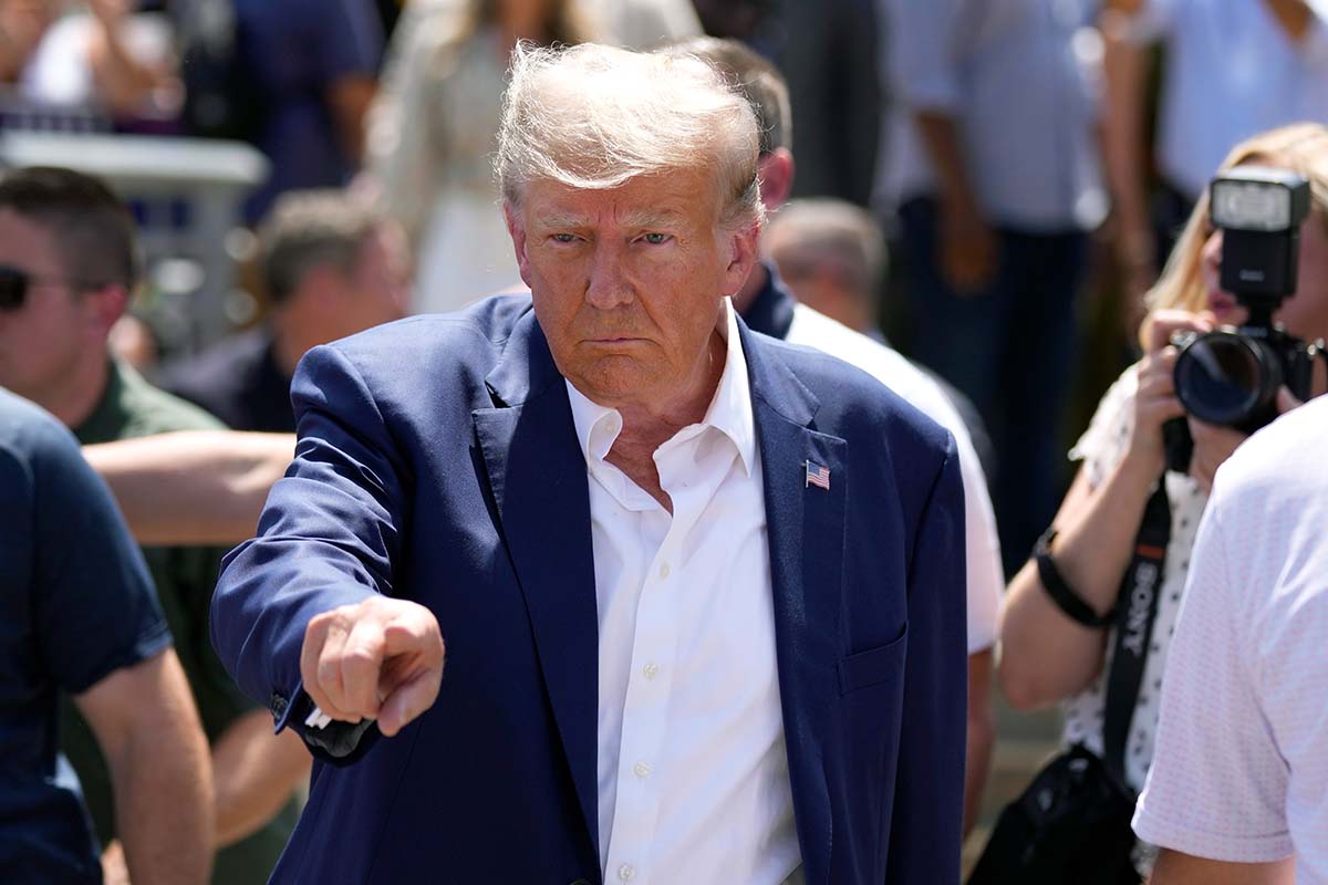 Donald Trump at Iowa State Fair, 8-12-2023