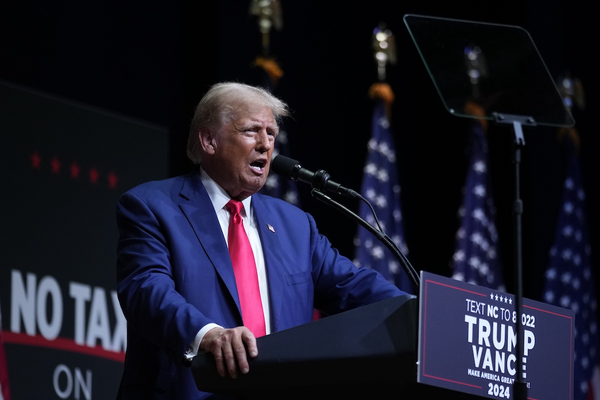 Donald Trump in Asheville, N.C., 8-14-2024