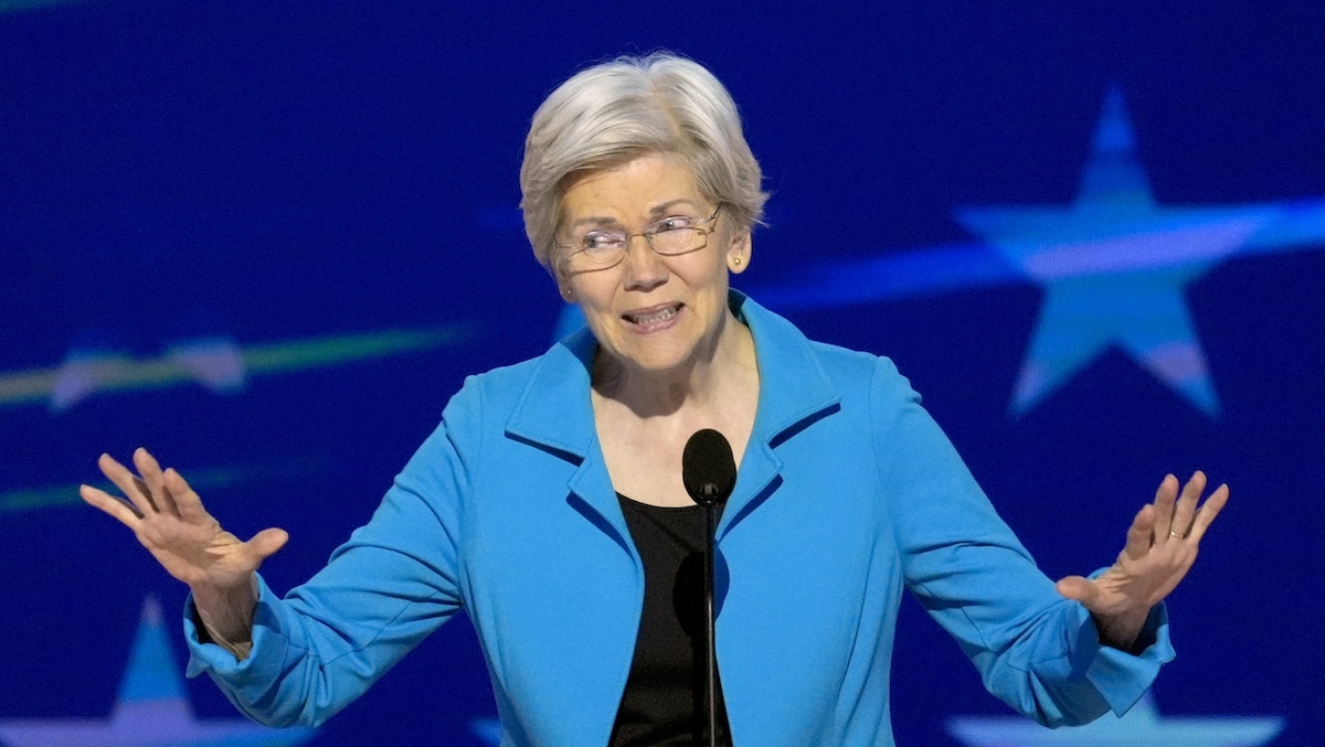 Elizabeth Warren speaks at 2024 DNC, 8-22-2024