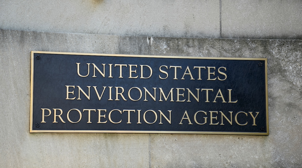 Plaque of the door of EPA headquarters in Washington for Wisconsin story, 5-1-2024