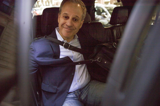 Eric Schneiderman in car May 9, 2018