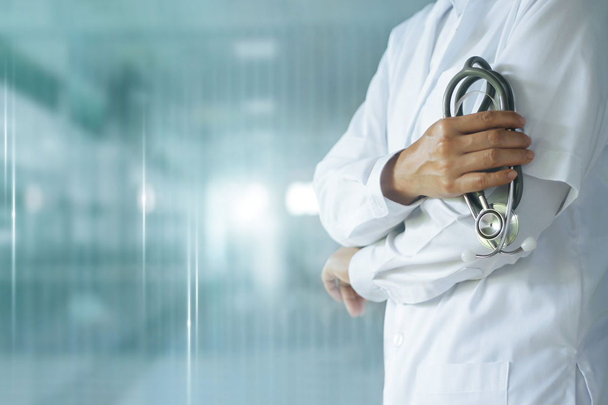 Doctor with stethoscope for COVID Medicaid story Feb. 2, 2023