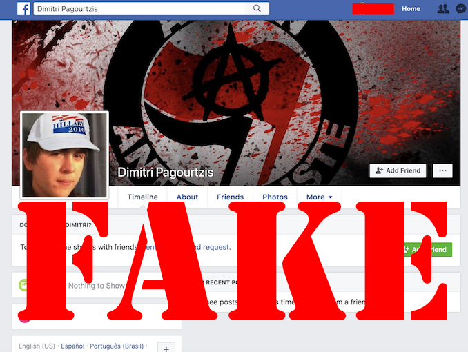 Dimitrios fake FB account