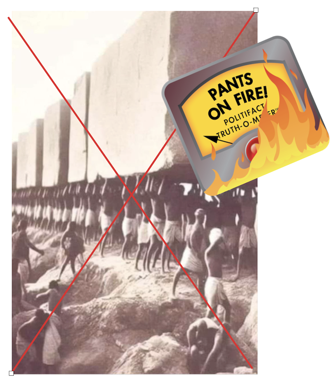 Fake photo of pyramids being built 06-18-2024