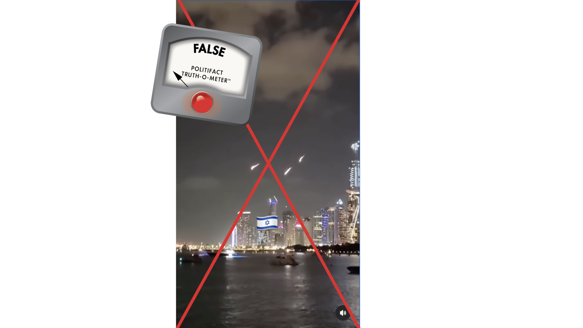 False embed, Iranian missiles in Israel