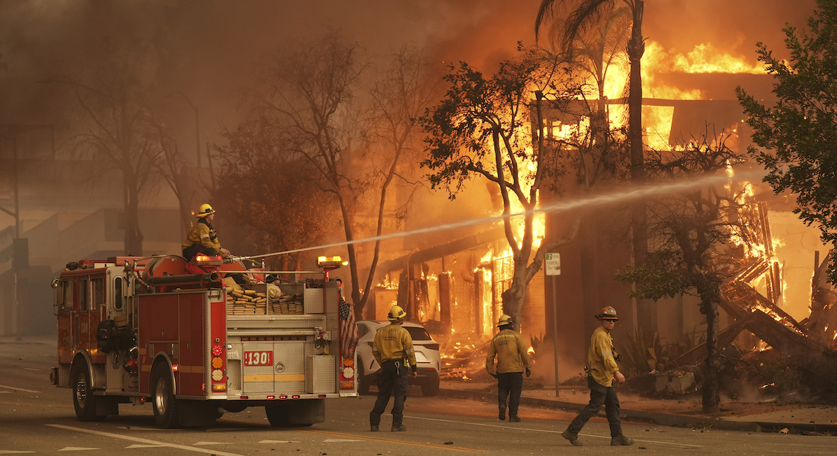 Firefighters in Pasadena 1-8-25