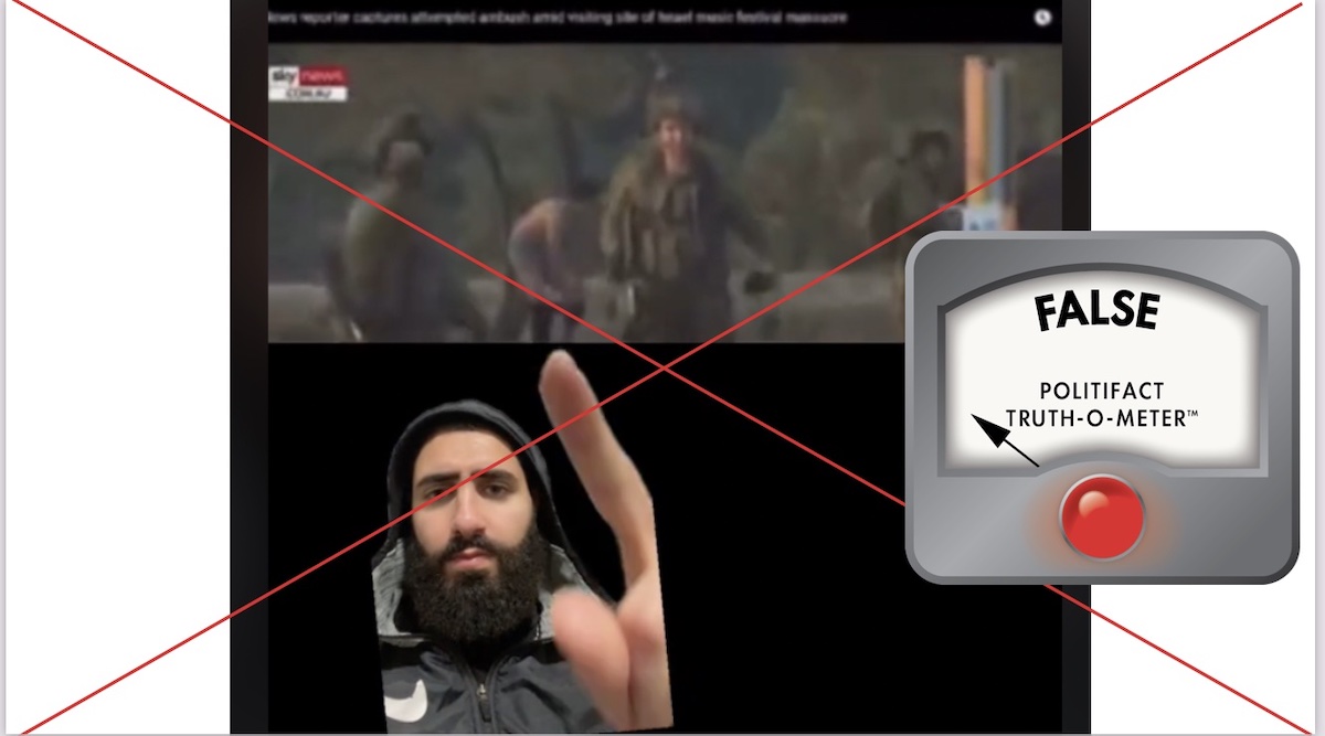 Screenshot of TikTok about Fox News