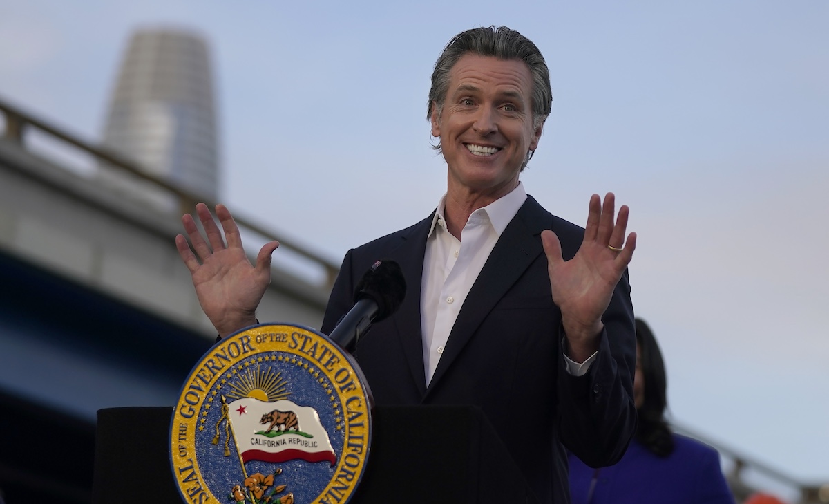 Gavin Newsom in San Francisco for DeSantis-Newsom debate story, 11-27-2023