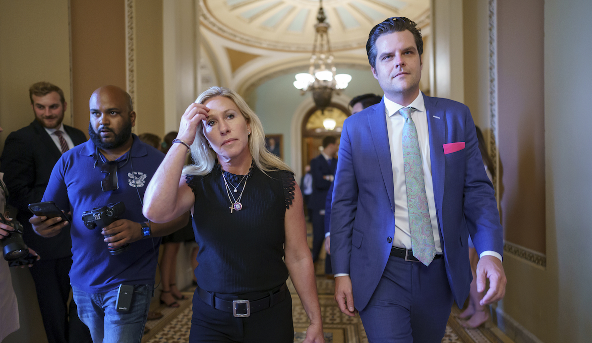 Marjorie Taylor Greene and Matt Gaetz 7-29-21