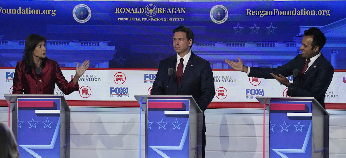 Haley-DeSantis-Ramaswamy, GOP debate, 9-27-2023