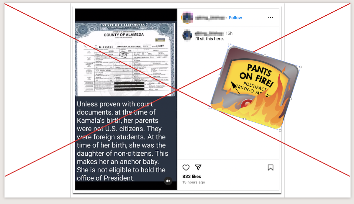 Harris birth screenshot