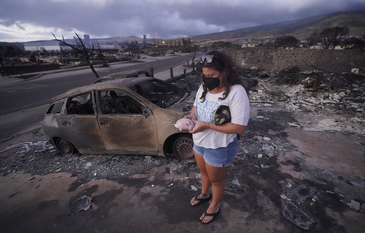 Hawaii fires aftermath, in Lahiana, 8-10-2023