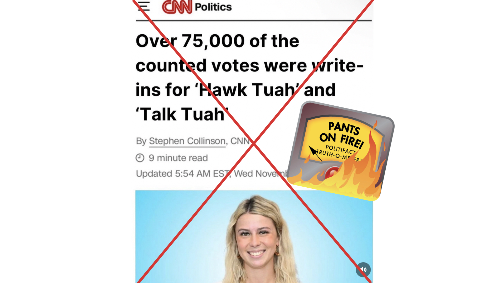 POF claim Hawk Tuah girl got write-in votes, 11/6/2024
