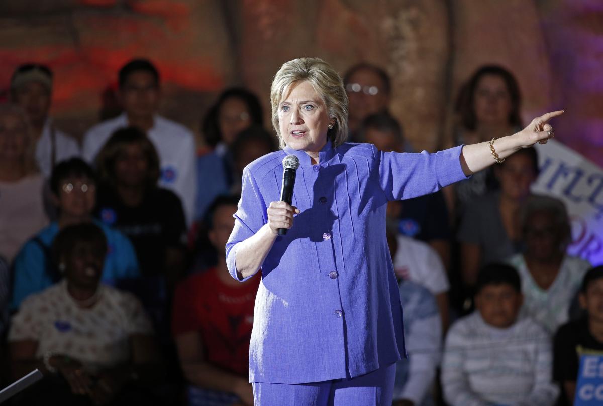 Hillary Clinton rallies in las vegas