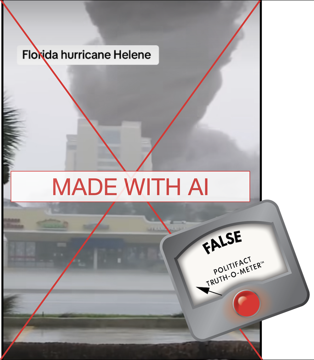 Hurricane Helene - Made with AI graphic - 09-28-2024