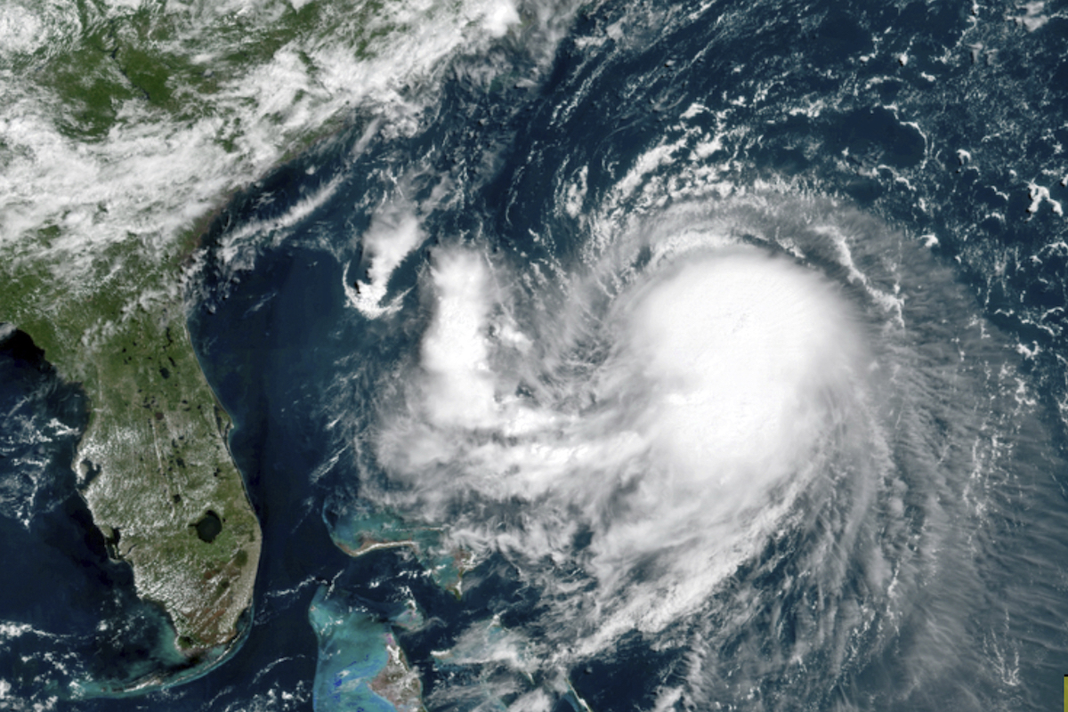 Hurricane satellite photo